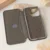 Maska na preklop Teracell Flip Premium za iPhone 15 Pro crna.