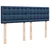 Vidaxl Box spring postelja z vzmetnico modra 140x190 cm blago