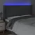 LED uzglavlje tamnosivo 163 x 16 x 118/128 cm od tkanine