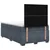 vidaXL Postelja boxspring z vzmetnico Temno siva 120 x 200 cm Žamet