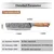 Damaskasti kuhinjski nož ZA-37481 - Kiritsuke / Smeđa KP37481
