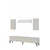 Hanah Home TV komoda Didema 180, bela / travertin