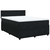 VIDAXL Box spring postelja z vzmetnico črna 140x200 cm žamet