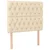 Vidaxl Box spring postelja z vzmetnico krem 90x200 cm blago