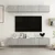 TV ormarići 4 kom boja betona 100x30x30 cm konstruirano drvo