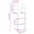 Ljestve za dok s 3 koraka Srebrno 45 x 11,5 x 134 cm Aluminij