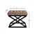Atelier del Sofa Tabure 50x42x40cm, Crno-Braon