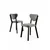 Hanah Home Set stolica Arfe, 101x76x26 cm, 4 komada, Svetlosive