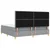 Vidaxl LED Box Spring Postelja Svetlo siva 200 x 200 cm blago