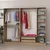 Hanah home Ormar Kale 225x210x52cm Sivi