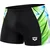 Arena dynamism aquashort black/green multi xl - uk38