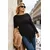 Trendyol Curve Ženska bluza Tbbaw26Af00014, Crna