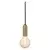 Osram - napajni kabl PENDULUM ROUND 1xE27/15W/230V zlatni