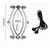 SuperLove E-Stim Adjustable Pussy Clamp Set