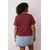 Trendyol Curve Ženska majica Tbbss25Bf00061, Bordo