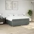 Vidaxl Box spring postelja z vzmetnico temno siva 200x200 cm blago