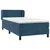 Vidaxl Box spring postelja z vzmetnico temno modra 80x200 cm žamet
