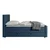 Livetastic BOXSPRING POSTELJA 180 cm  x 200 cm , les, kovina, umetna masa, tekstil modra