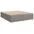 Vidaxl Box spring postelja z vzmetnico taupe 180x200 cm blago