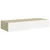 Zidna polica s ladicama hrast i bijela 60x23,5x10 cm MDF