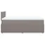 Vidaxl Box spring postelja z vzmetnico taupe 120x200 cm blago