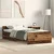 Vidaxl Posteljni okvir brez vzmetnice star les 75x190 cm