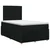 vidaXL Postelja boxspring z vzmetnico Črna 120 x 200 cm Blago
