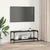 TV ormar Crni hrast 100x33x41cm Obrađeno drvo i čelik