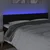 LED uzglavlje crno 160x5x78/88 cm od tkanine