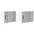 Ormar za Zid PORTO 2 pcs Siva Sonoma 50 x 31 x 40 cm