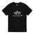 Ulična majica moška - Basic - ALPHA INDUSTRIES - black/metalsilver_100501FP