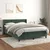 Vidaxl Box spring postelja z vzmetnico temno zelen 140x190 cm žamet