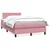 Vidaxl Box Spring postelja z vzmetnico Pink 120x220 cm Velvet