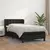 Vidaxl Box spring postelja z vzmetnico črna 90x190 cm umetno usnje