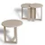 Hanah Home Set klub stolova, 3 komada Mira Hrast