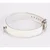 Devil Sticks Patent Leather Collar with Lamb Leather Backing White