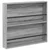 Polica za časopise s policom 2 pcs Siva Sonoma 80 x 12 x 70 cm