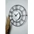 WALLXPERT Dekorativni metalni zidni sat Myk9912 Crno Srebro