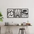 Atelier Del Sofa Set zidnih dekoracija Vista Trio B, 56x42 cm 1.5 mm, 3 komada, Crna