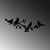 Opviq Zidna dekoracija Birds On The Branc, 70x26 cm, 1.5 mm, Crna