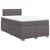 Vidaxl Box spring postelja z vzmetnico siva 120x200 cm umetno usnje