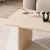 Hanah Home klub sto Pietra, 100 cm, hrast Pusula