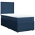 Vidaxl Box spring postelja z vzmetnico modra 80x200 cm blago