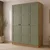 Hanah Home ormar Loren 1600-236, 135,8 cm, orah / zeleni