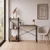 Hanah Home radni sto Velora, 125 cm, atlantski bor / crni