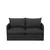Atelier del Sofa Dvosed na razvlačenje Saga, 128 x 70 x 66 cm, Tamnosivi