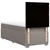 Vidaxl Box spring postelja z vzmetnico taupe 90x190 cm blago