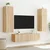 Zidni TV ormarići LED 2 kom boja hrasta sonome 80x35x31 cm