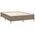 Vidaxl Posteljni okvir brez vzmetnice taupe 140x200 cm blago