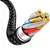BLAVEC Candy pleten USB-C kabel PD 60W 3A 3m Apple CarPlay/Android Auto CCA-UC3B30 črne barve